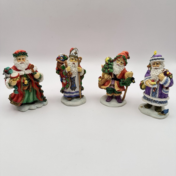 Bronson Collectibles Other - Vintage Old World Santa's Bronson Collectible Katharine Stevenson Lot Of 4